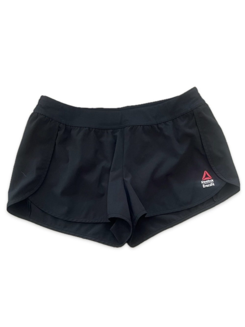 Reebok CrossFit Black Workout Shorts Lined Built In Mesh Brief Drawcord Small